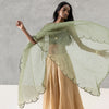 Mist Dupatta - Dark Green