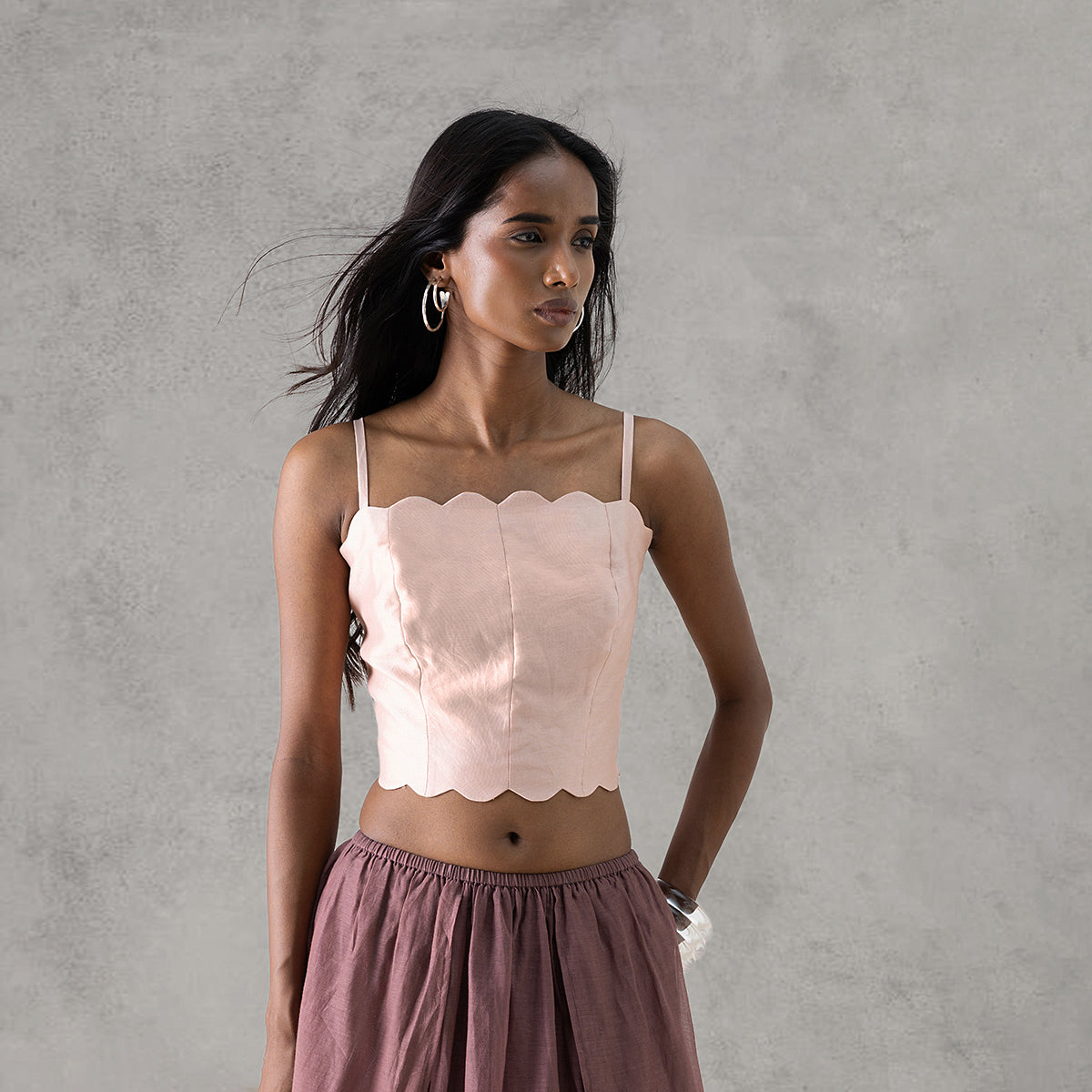 Valley Bralette Top - Petal Pink