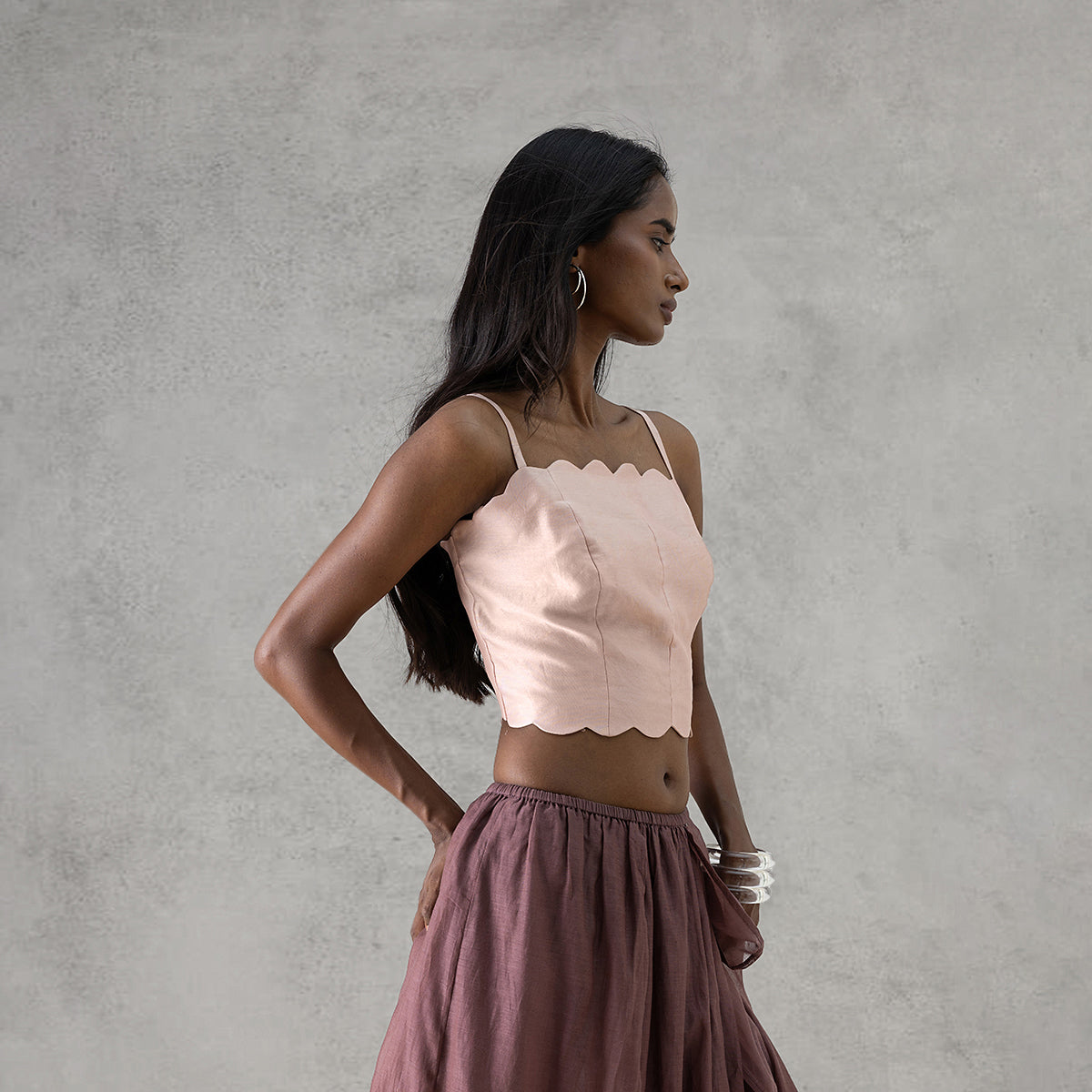 Valley Bralette Top - Petal Pink