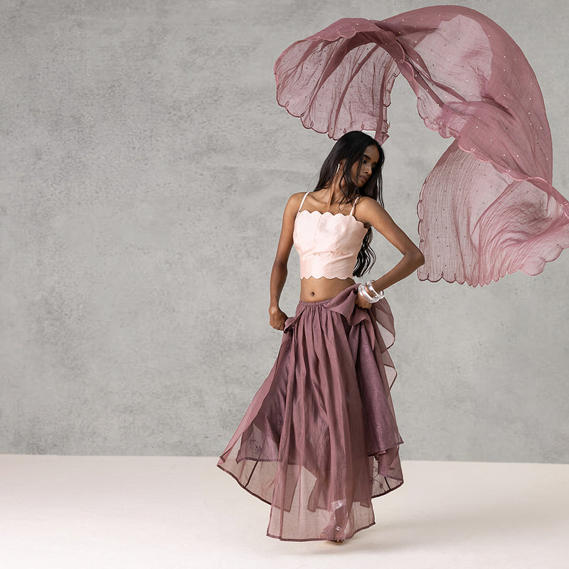 Rosette Skirt - Mauve