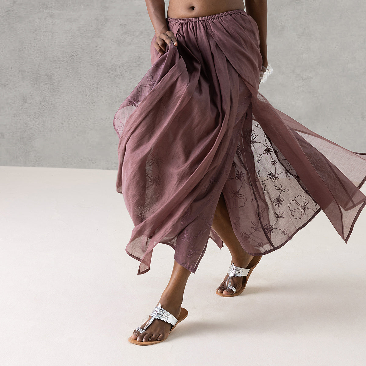Rosette Skirt - Mauve