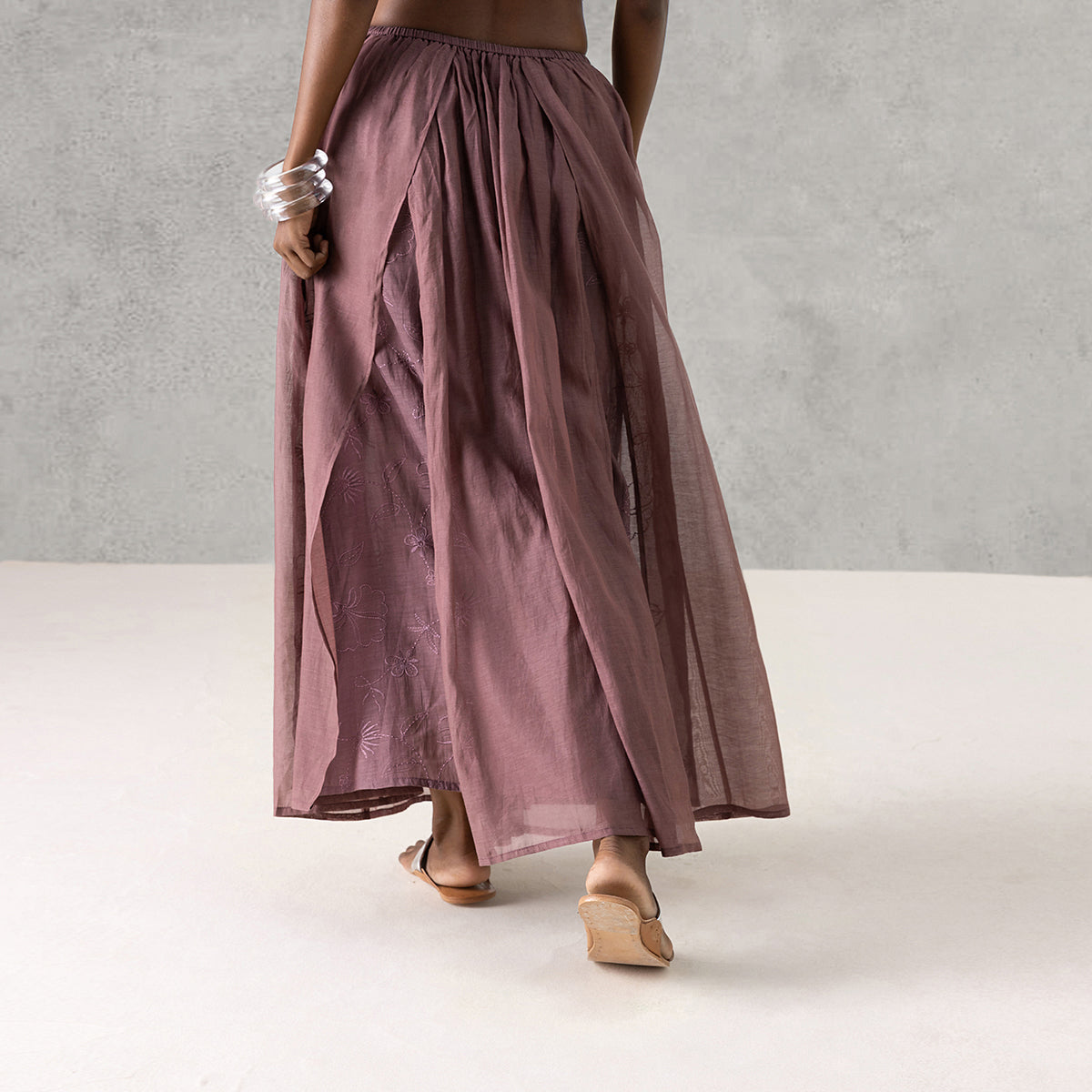 Rosette Skirt - Mauve