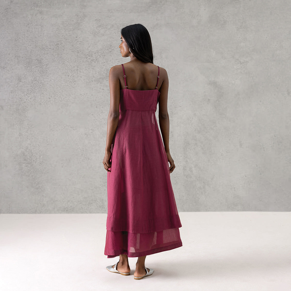 Peony Kurta - Dark Pink