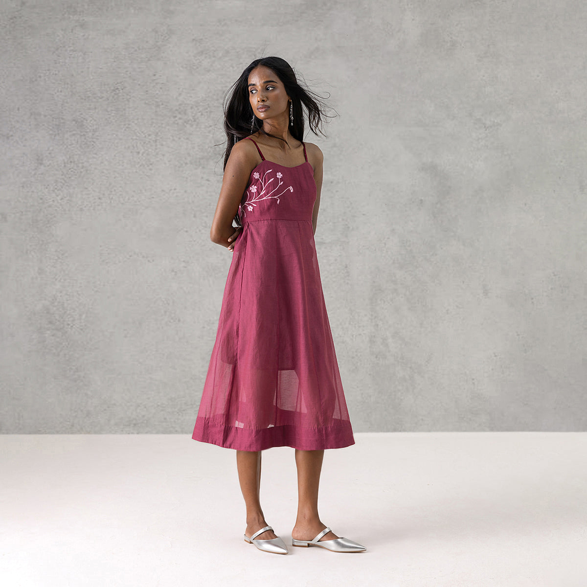 Peony Kurta - Dark Pink
