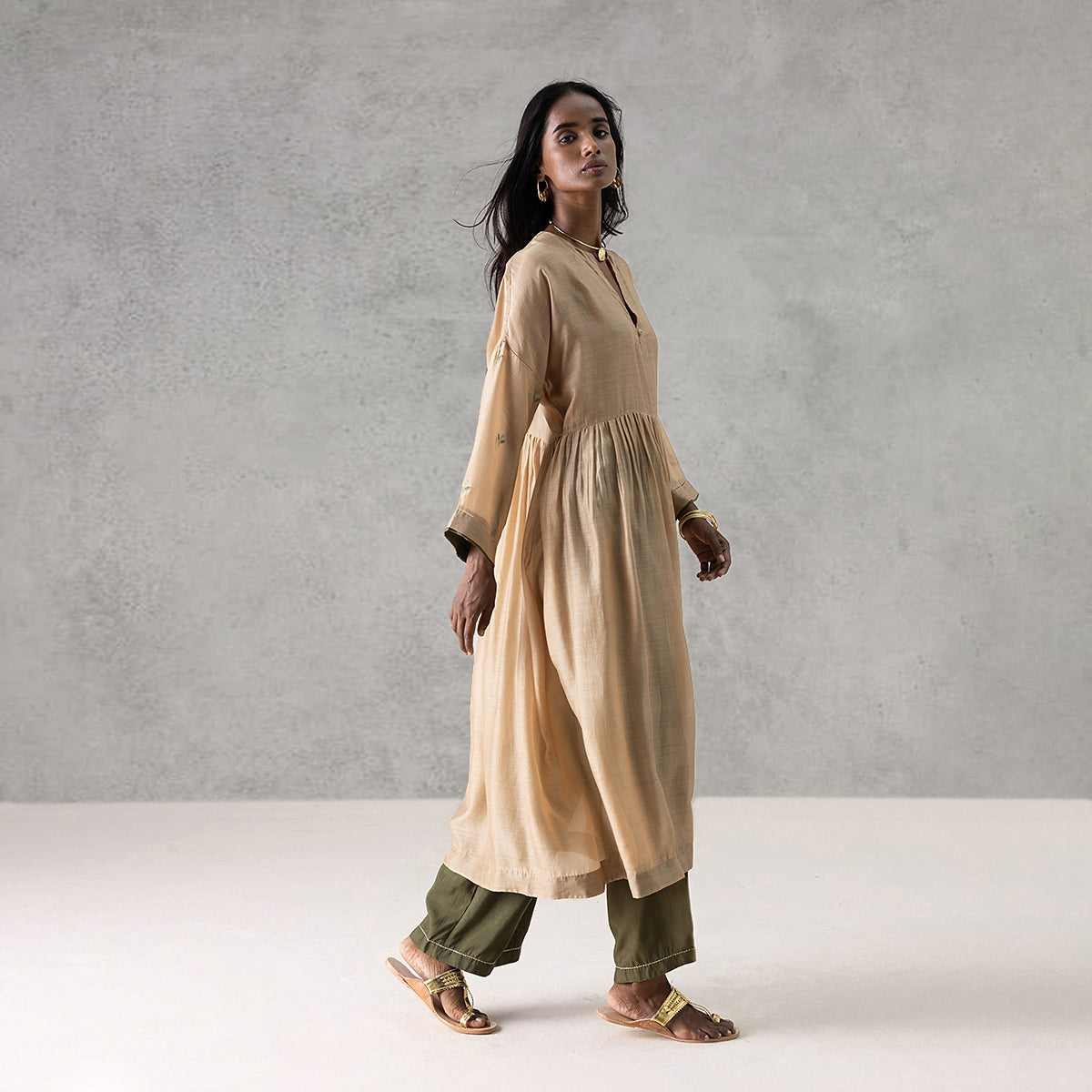 Dusk Kurta - Yellow