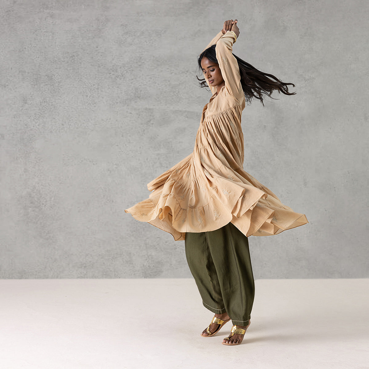 Willow Kurta - Dull Yellow