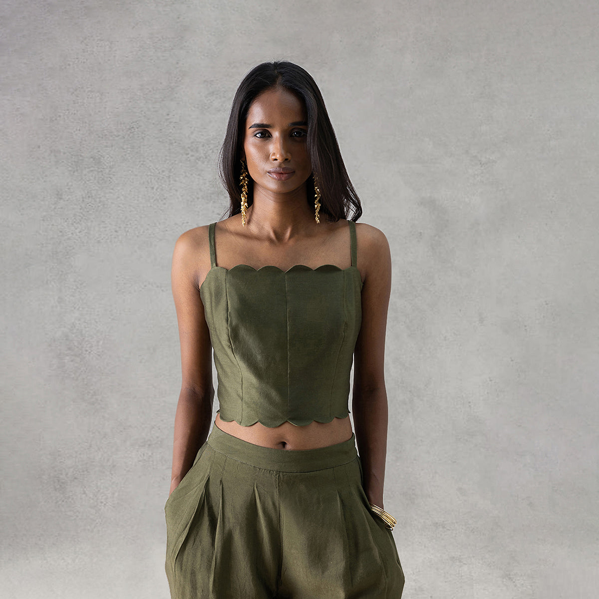 Valley Bralette Top - Green
