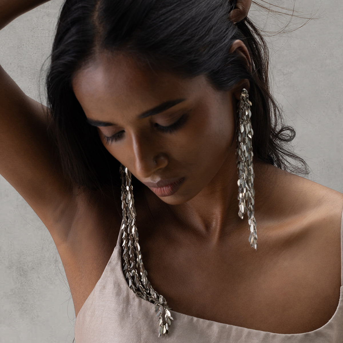 Raindrop Earring - Antique Silver