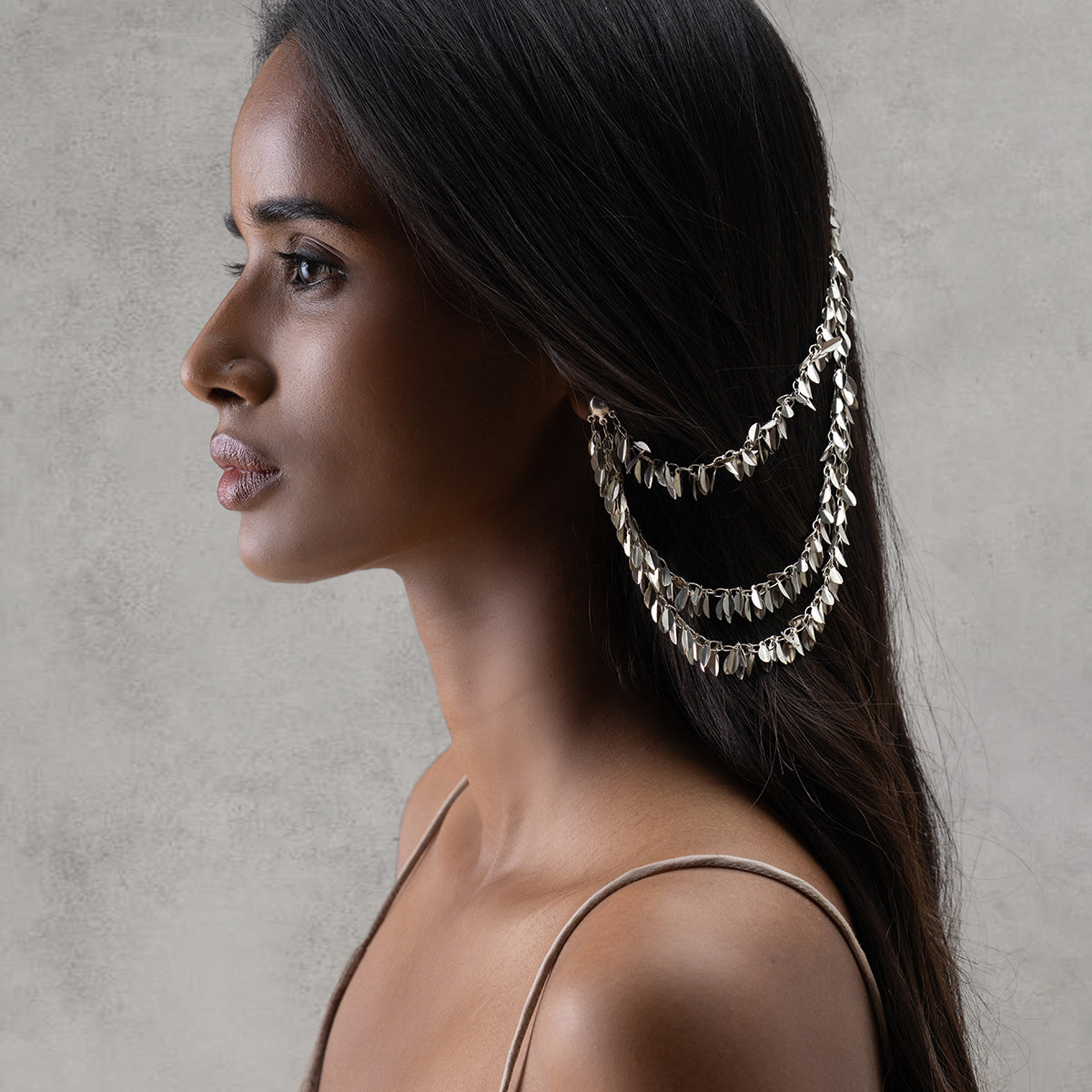 Raindrop Earring - Antique Silver