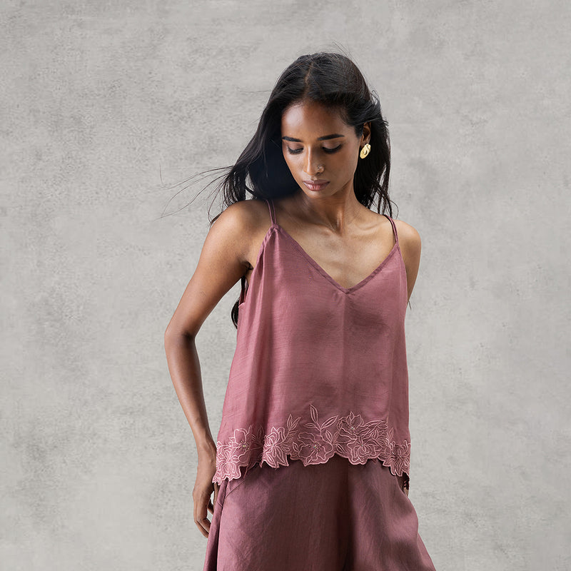 Ivy Cami Top - Mauve