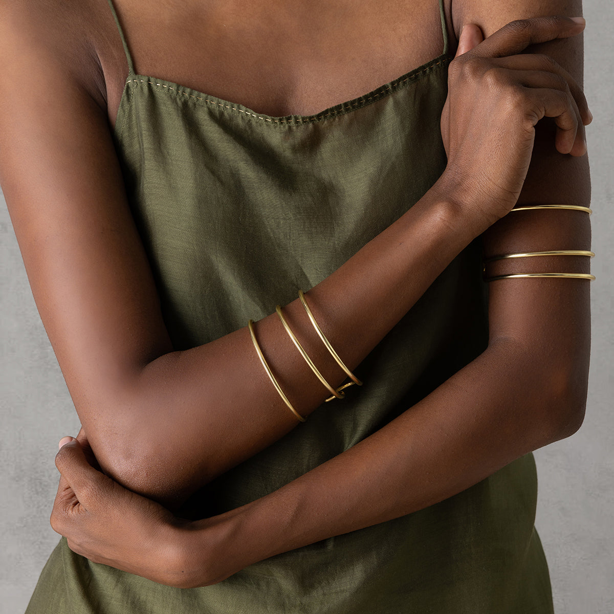 Orbit Cuff - Antique Gold