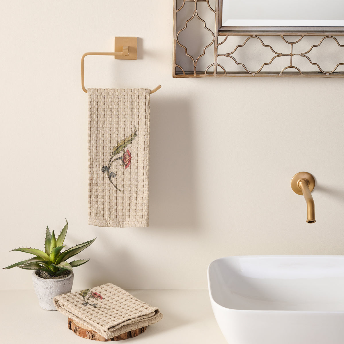 Kalika | Cotton Bamboo | Waffle | Bath Set