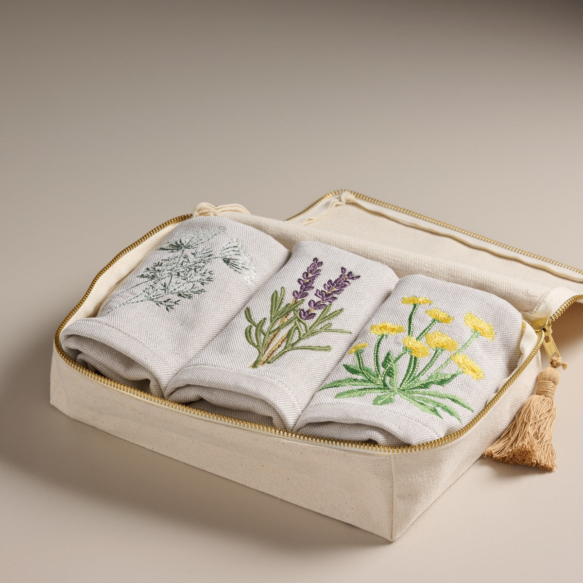 Bouquet Spring- Set of 3 Hand Towels-GBSPHT-Canvas Box