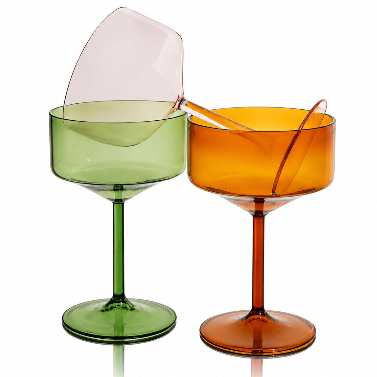 Terrain Glass (Set of 4) - Amber