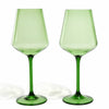 Willow Wine Glass (Set of 2) - Green