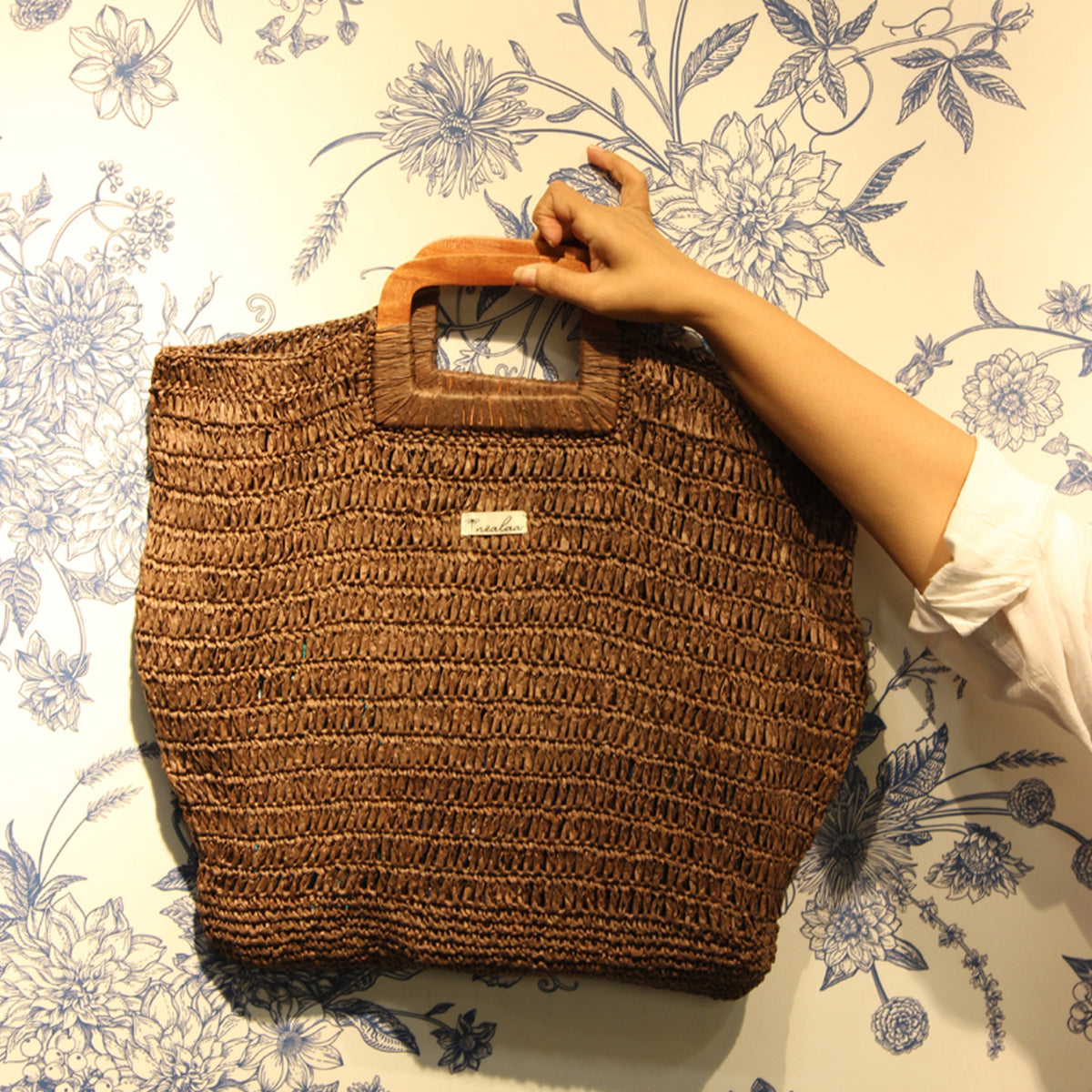 Raffia Coffee Tote