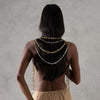 Rain Drop Hair Tassel - Antique Silver
