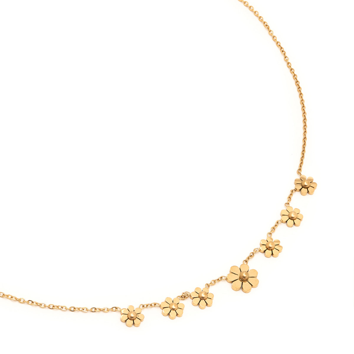 18KT Gold Plated Daisy Necklace