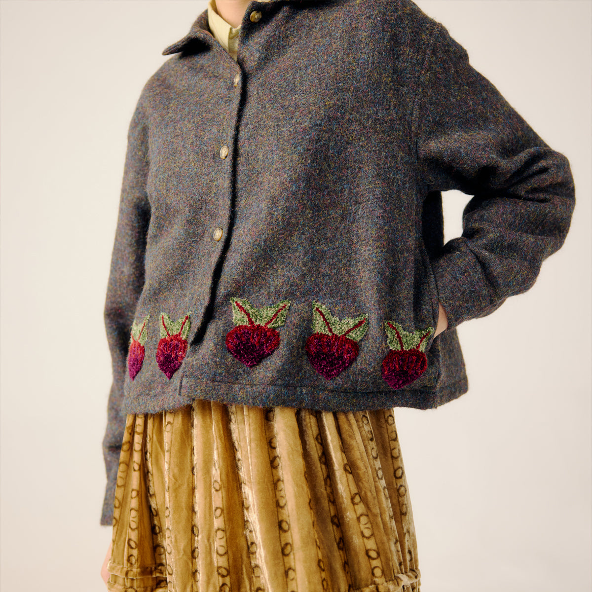 Turnip Emb. Boxy Jacket