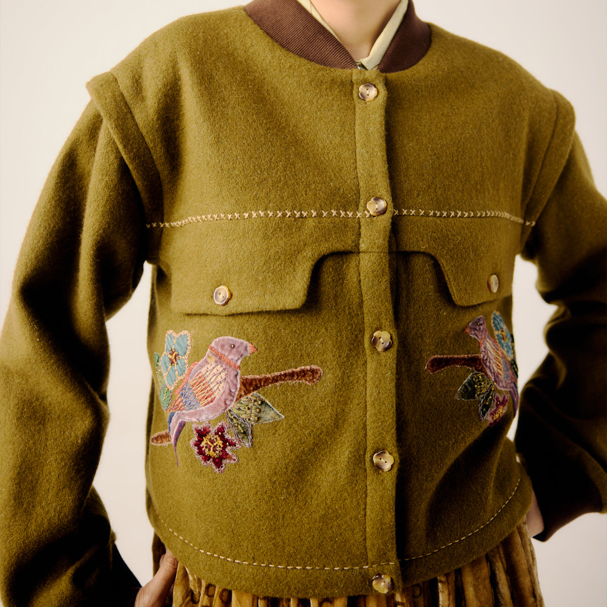 Parrot Emb. Bert Jacket