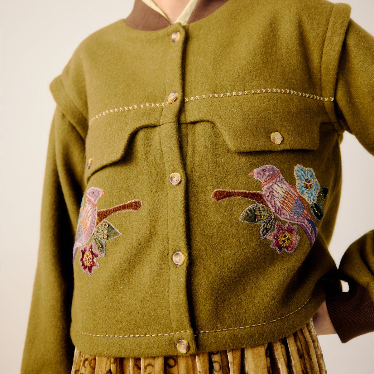 Parrot Emb. Bert Jacket