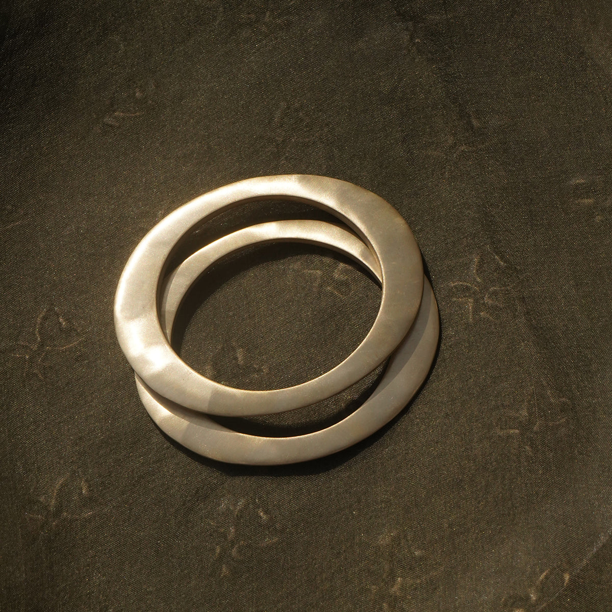 Mountain Bangles Set of 2- Antique Gold