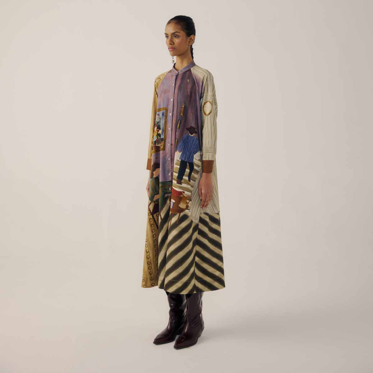 Living Room A-Line Long Dress