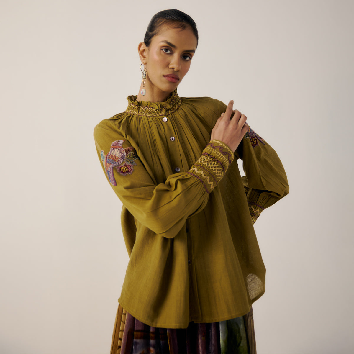 Parrot Emb. Farmer Set