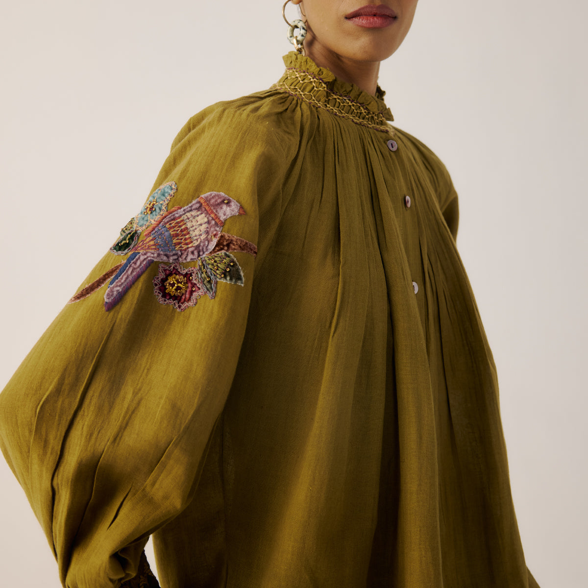 Parrot Emb. Farmer Set