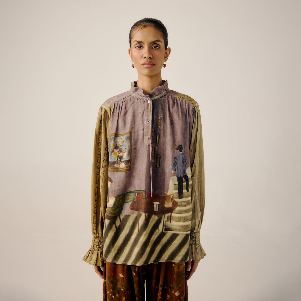 Living Room Ruffled Top