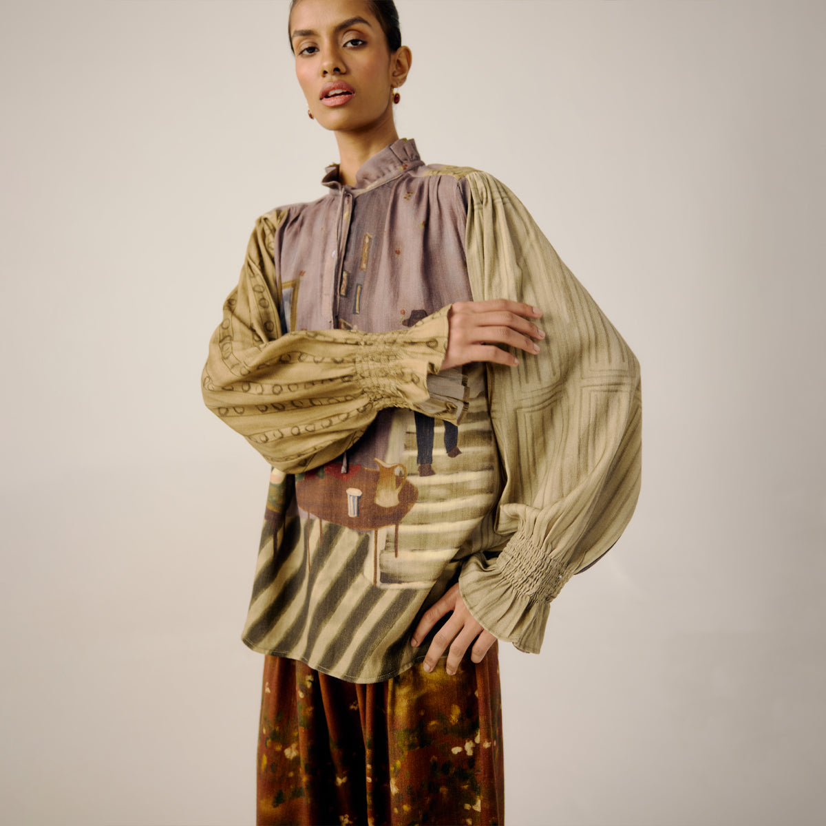 Living Room Ruffled Top