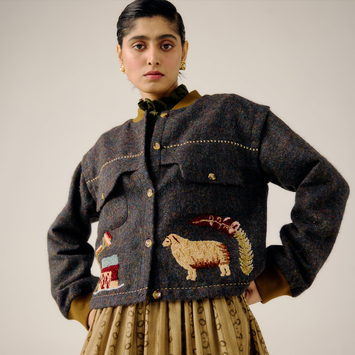 Countrysiyde Emb Bert Jacket