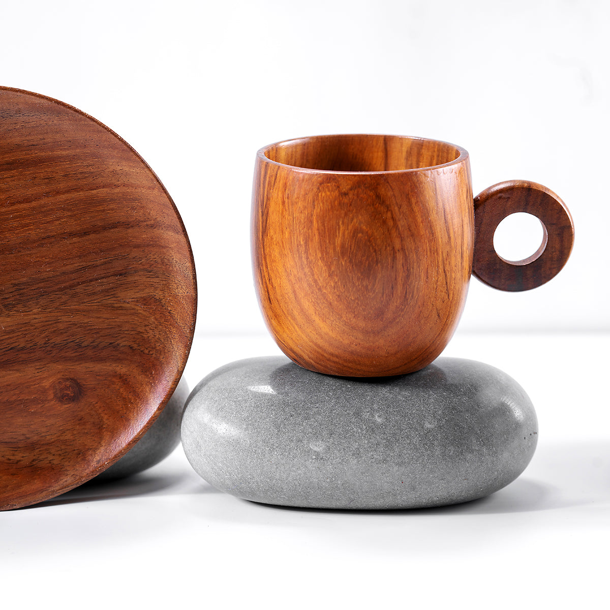 Wooden Cup Set | Set of 3