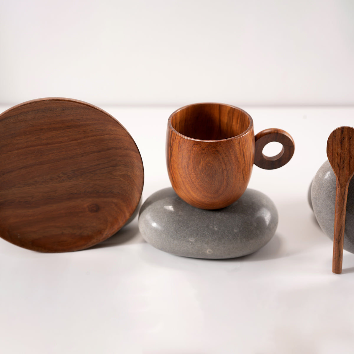 Wooden Cup Set | Set of 3