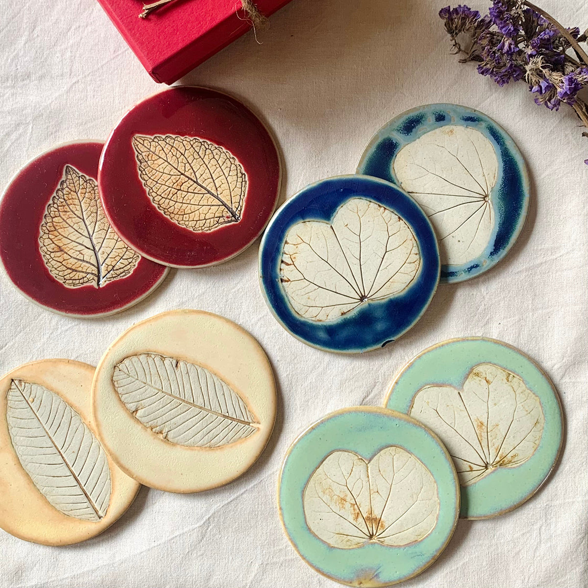 Leafy Coasters | Set of 6