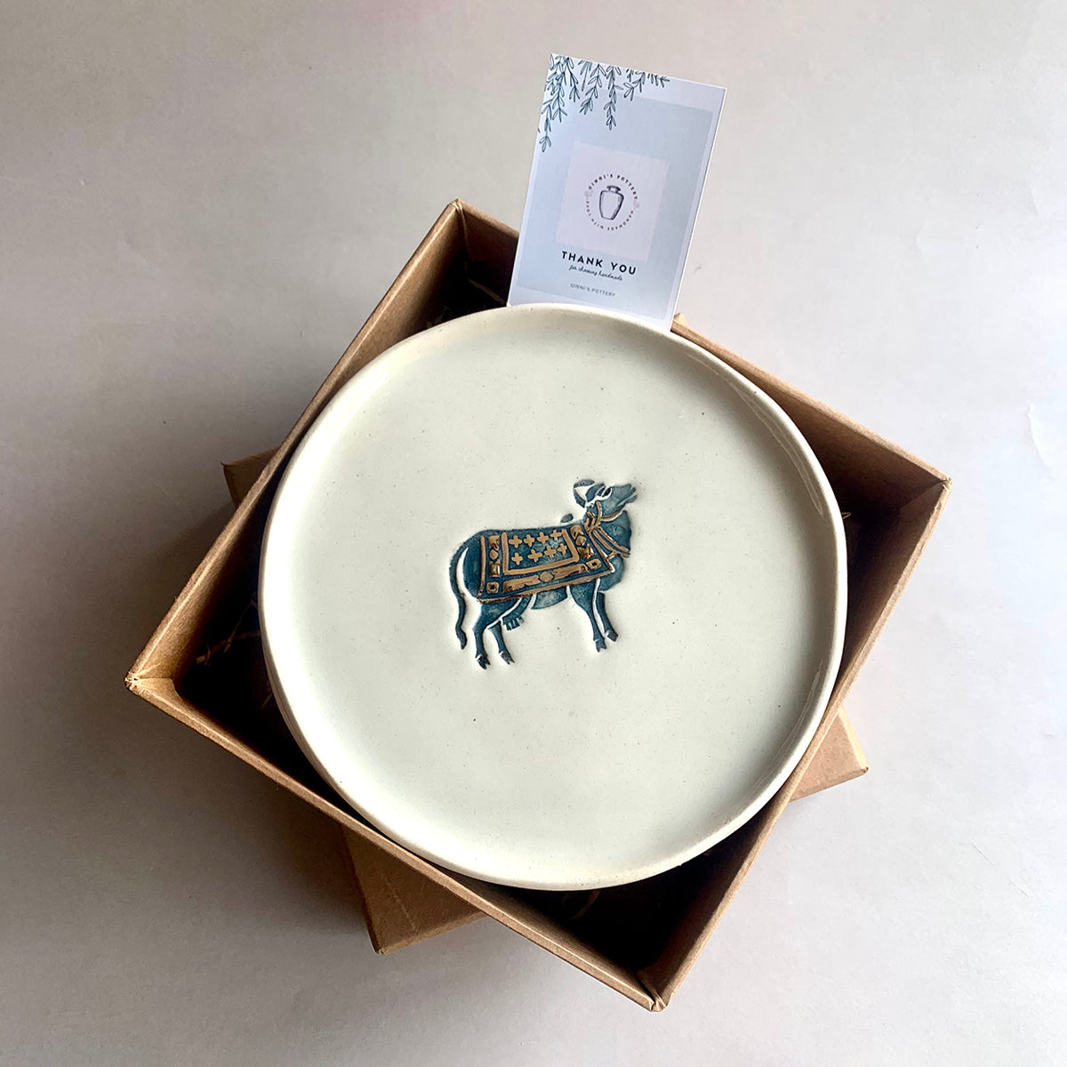 Nandi Plate | White