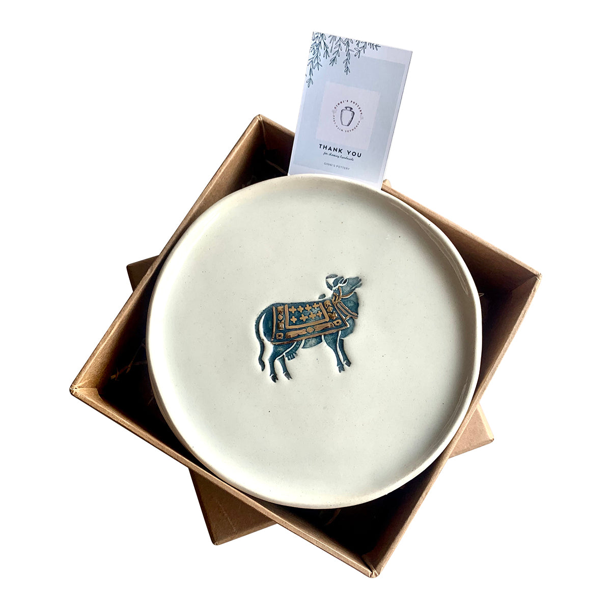 Nandi Plate | White