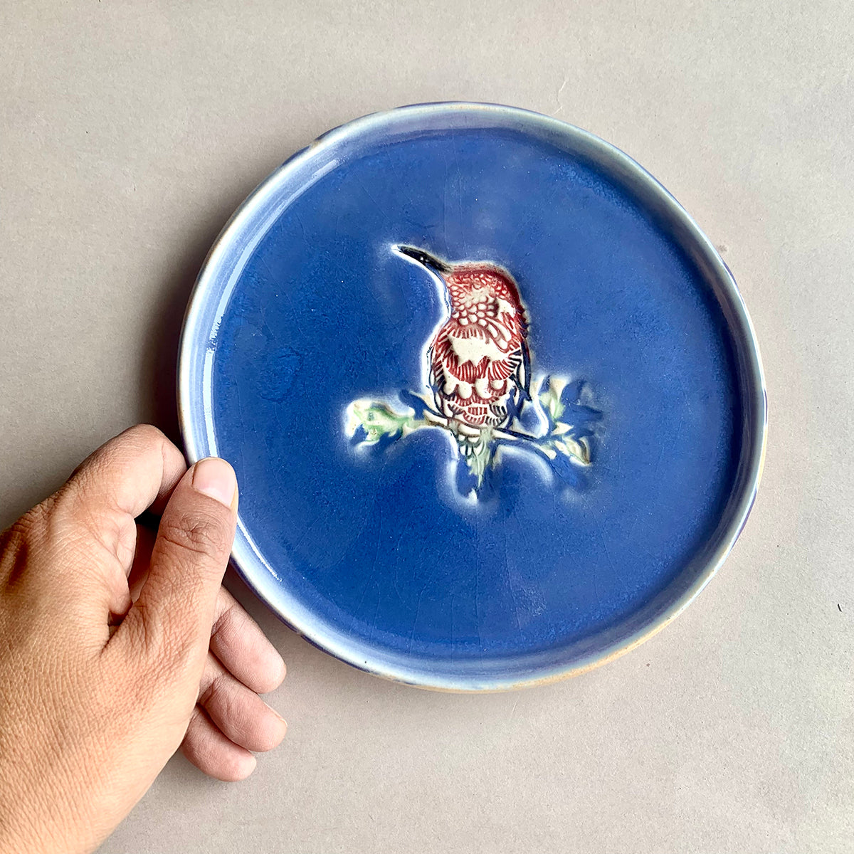 Kingfisher Plate | Blue