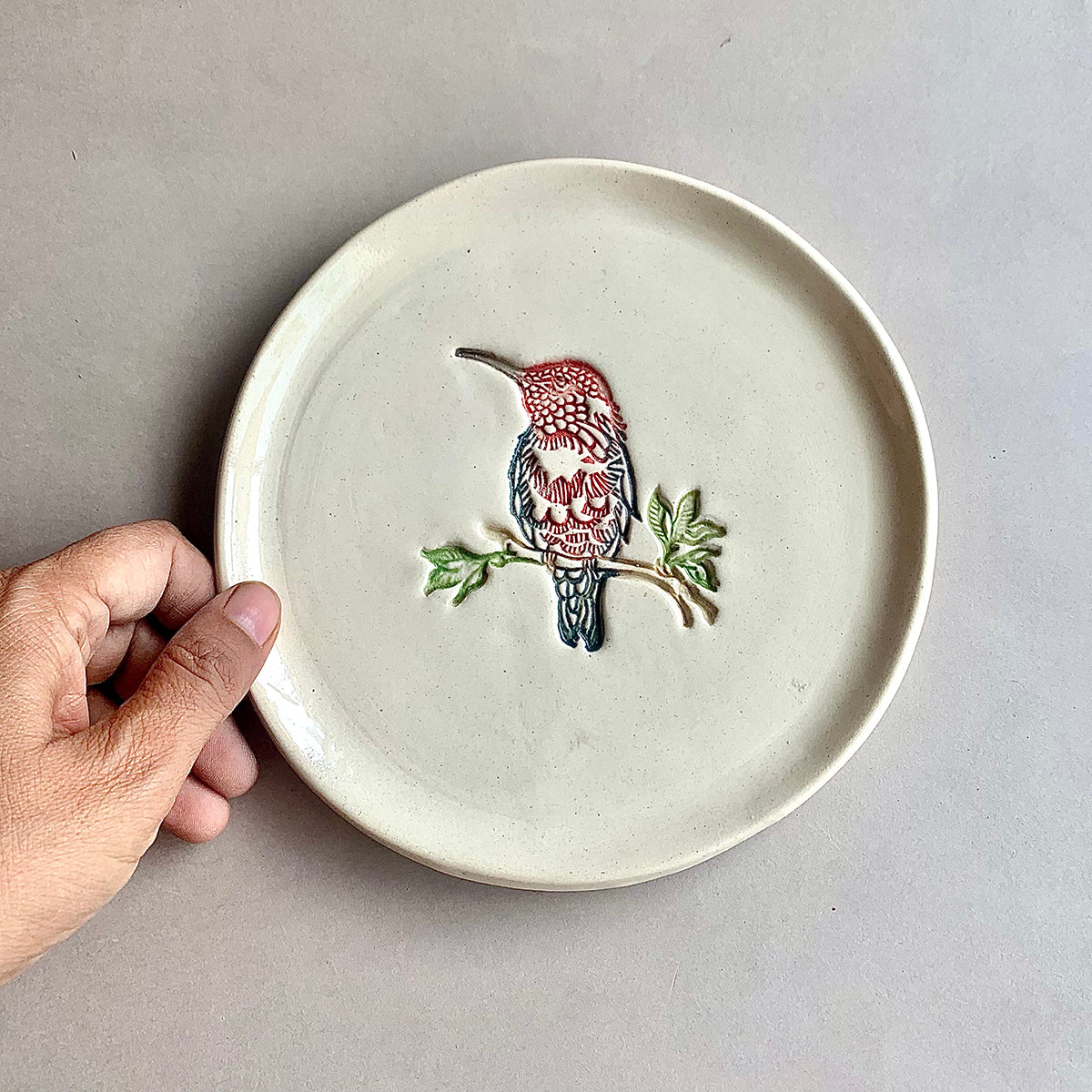 Kingfisher Plate | White