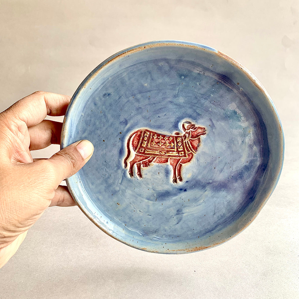 Nandi Plate | Blue