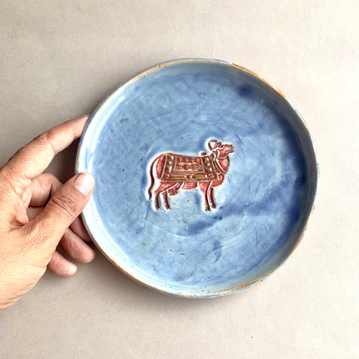 Nandi Plate | Blue