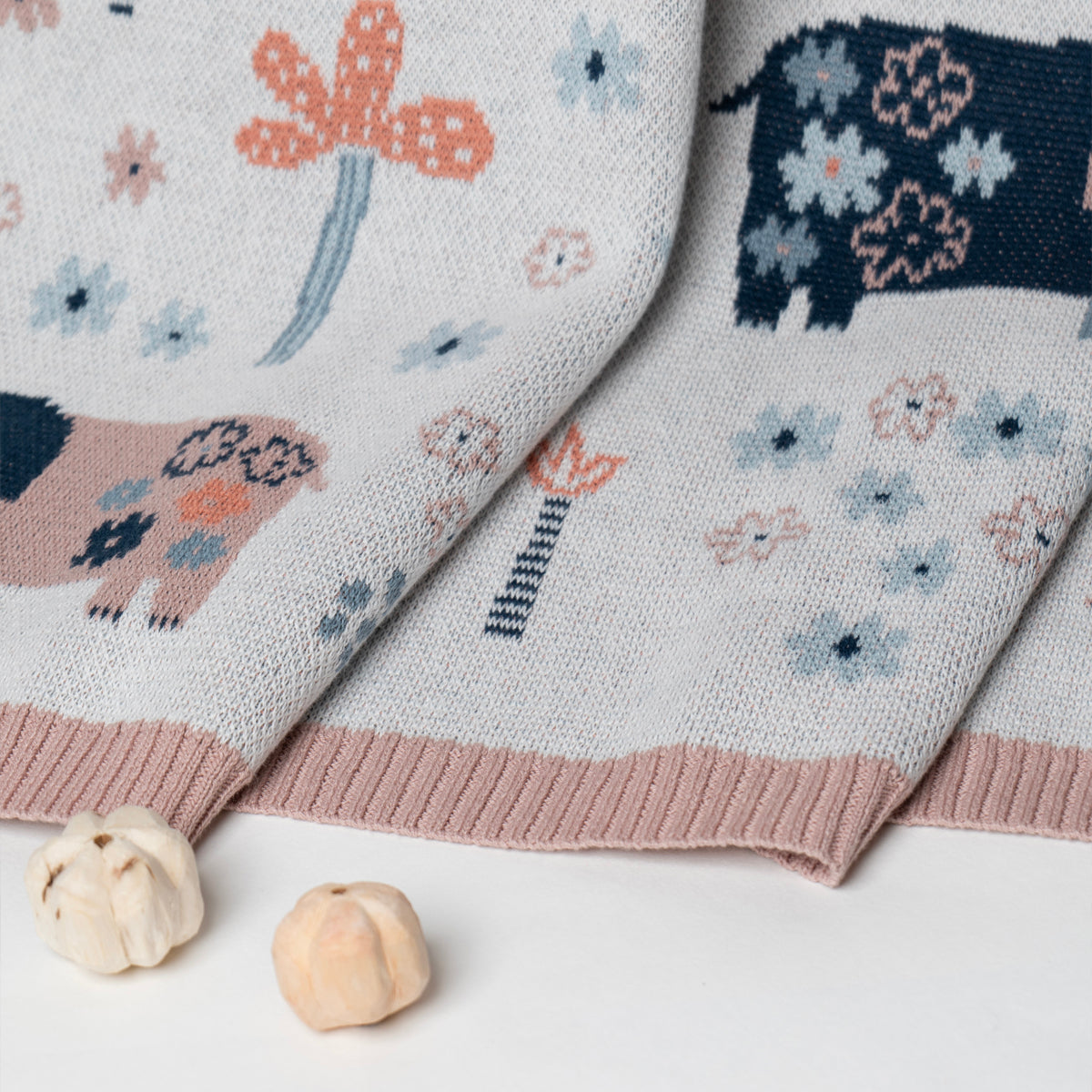 Baby Blanket Mom & Baby Elephant Design