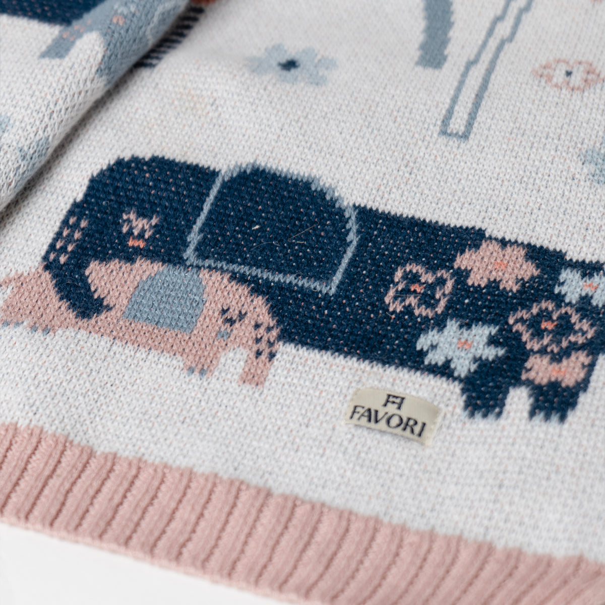 Baby Blanket Mom & Baby Elephant Design