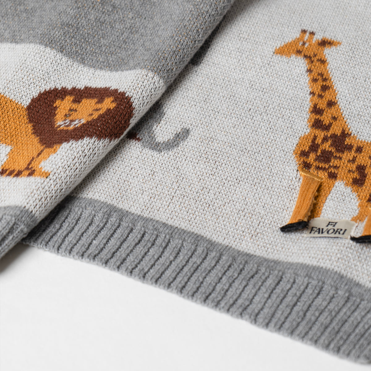 Baby Blanket Jungle Safari Design with 3D Elements