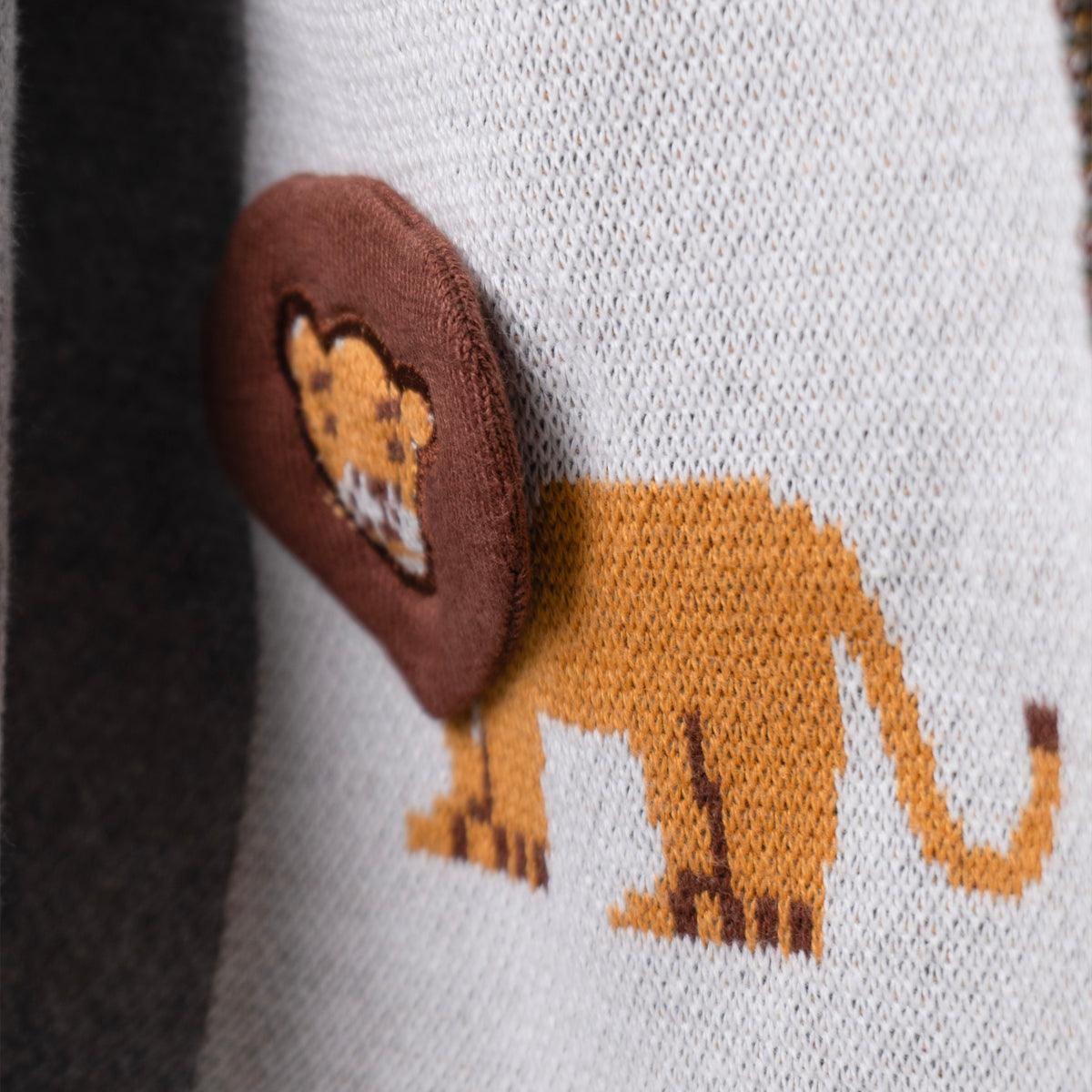 Baby Blanket Jungle Safari Design with 3D Elements
