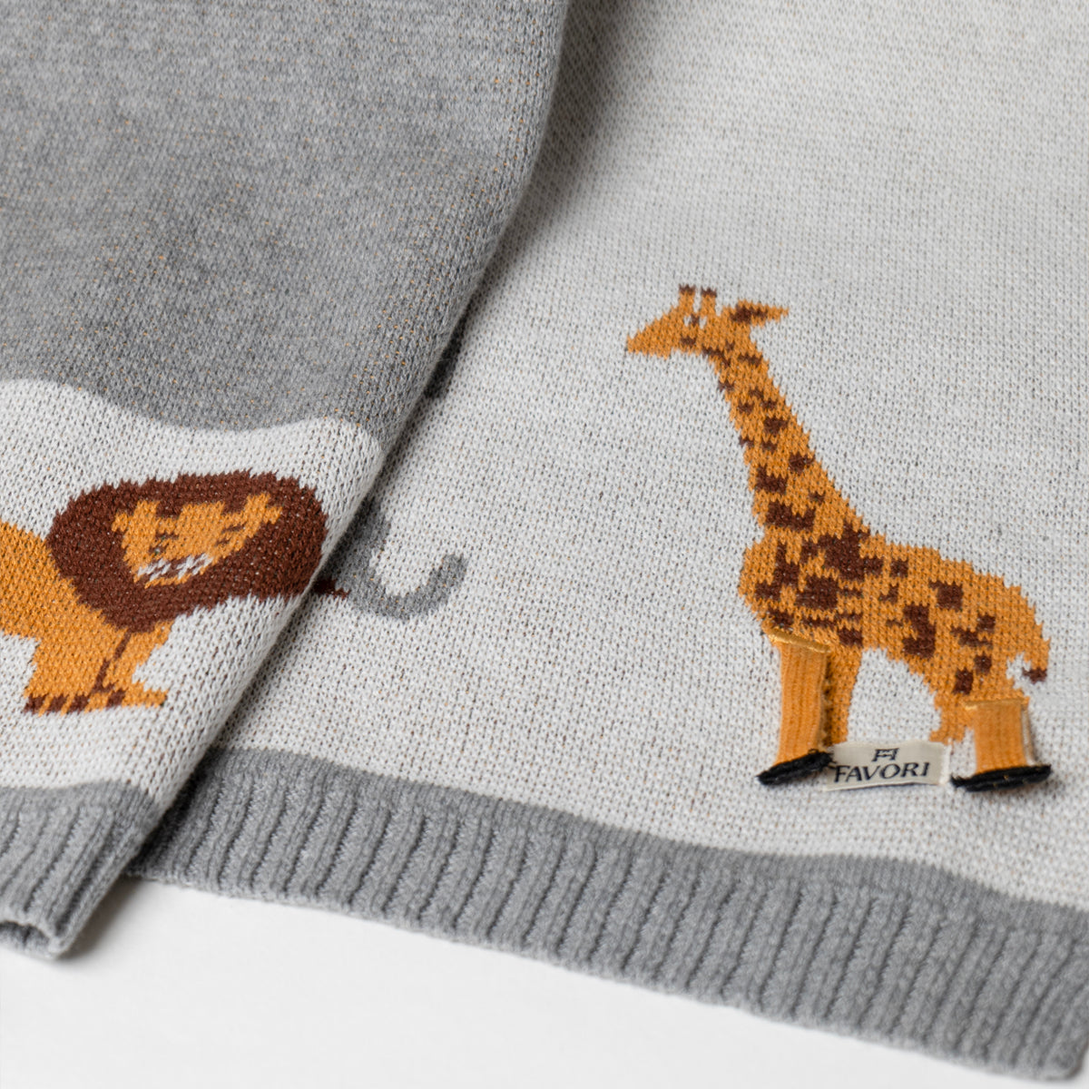 Baby Blanket Jungle Safari Design with 3D Elements