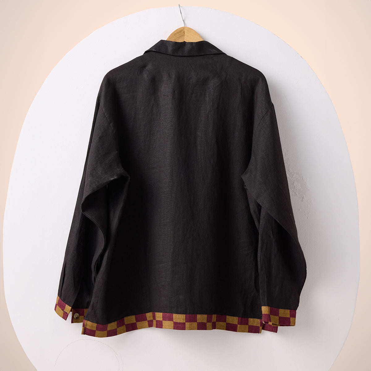 Unisex Oversized Shirt (Black Jungle Applique)