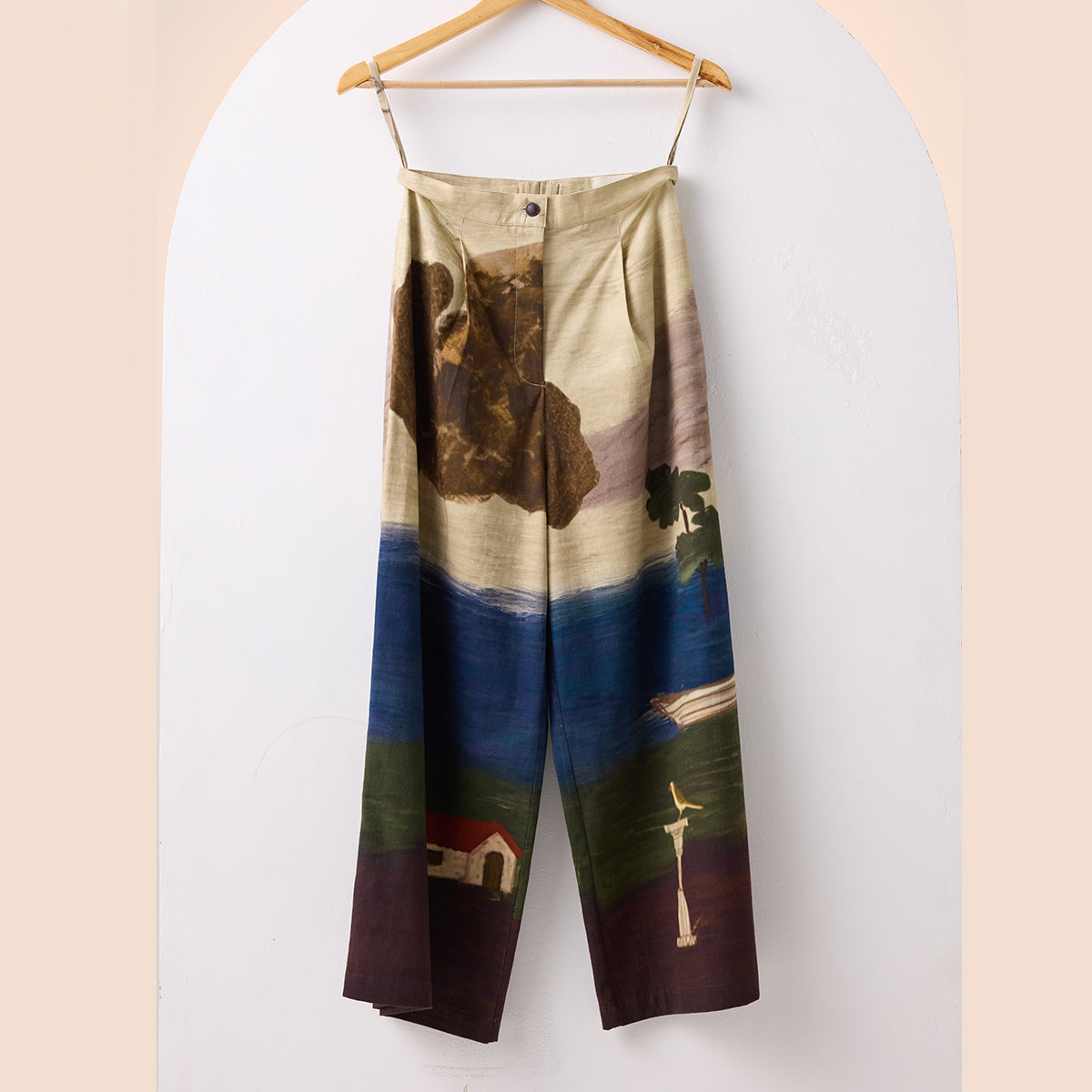 Wide Leg Pant (Village Print)