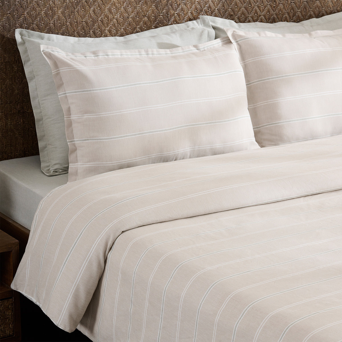 Sage Twinline  | Cotton Bamboo | Chambray | Duvet Cover