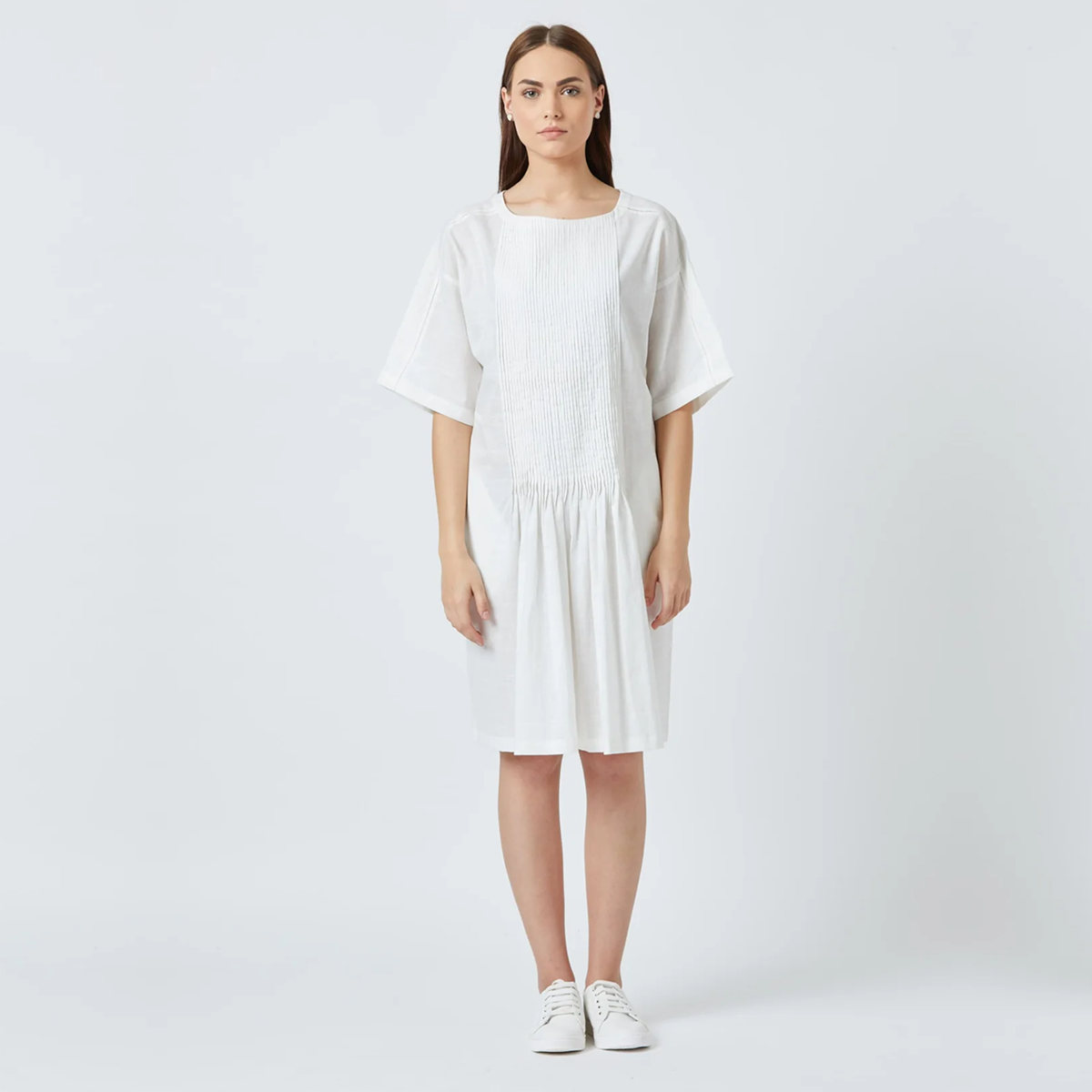 Jean White Tunic